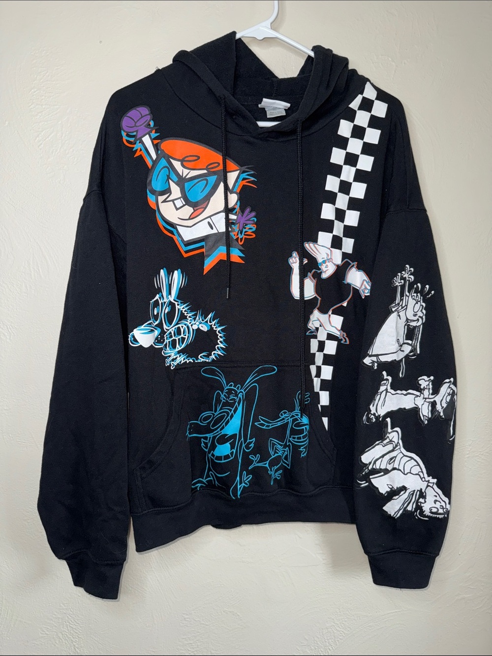 Cartoon‎ Network Dexter’s Laboratory & Johnny Bravo Graphic Hoodie XL